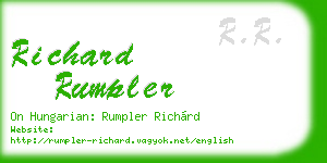 richard rumpler business card
